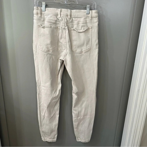 SER.OY.A Skinny Jeans Distressed Off White Jeans 30"x 28” - Picture 5 of 6